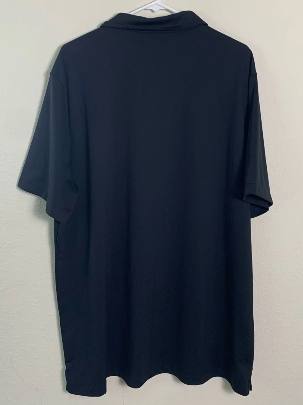 Nike Black‎ Short-Sleeve Polo White Swoosh XXL Golf Tennis Prep Office Casual
